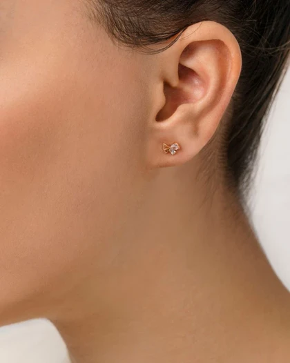 گوشواره میخی ظریف پروانه ژوپینگ