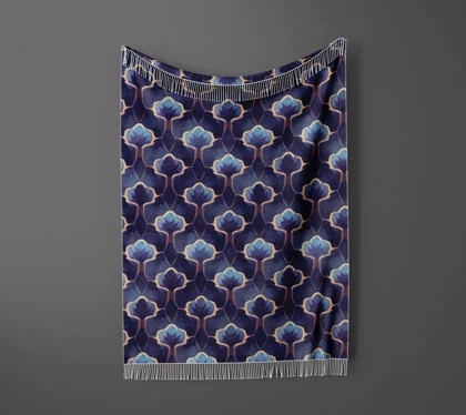 شال مبل ریش دار sofa shawl 64