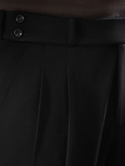 شلوار مشکی نیم بگ p293