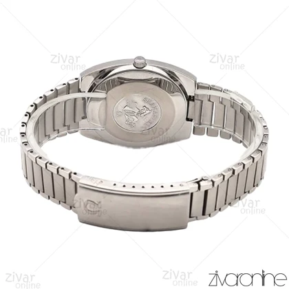 ساعت امگا سیمستر نقره ای صفحه صورتی 106257