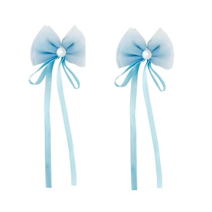 گیره مو دخترانه مدل پاپیون آویز دار