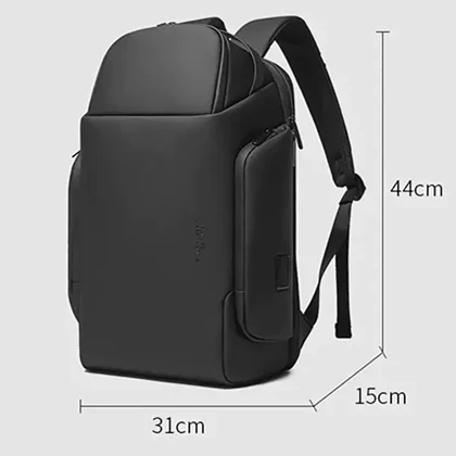 کوله پشتی مسافرتی طرح چمدان لپ تاپ 15.6 اینچ ضد آب یو اس بی دار بنج BANGE BG-7277