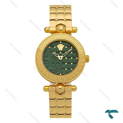 ورساچه طلایی زنانه Micro Vanitas صفحه سبز Versace-7903-L