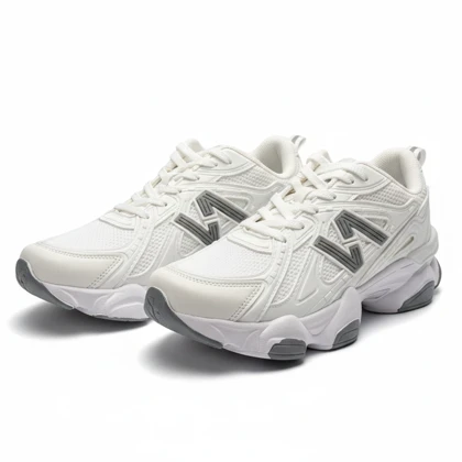 کفش کتانی نیوبالانس 9060 سفید زیره طوسی کد 295013