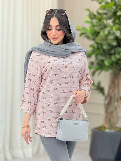 شومیز طرح گل بابونه