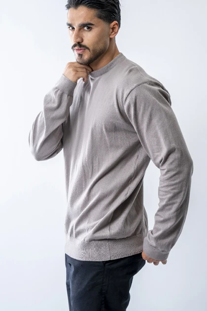 بافت آستین بلند بیسیک مردانه