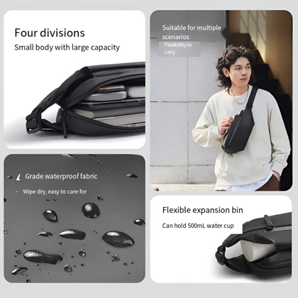 کیف کراس بادی شیائومی Xiaomi Mijia Sport fanny pack مدل M8101614/MJXB01RM ضدآب