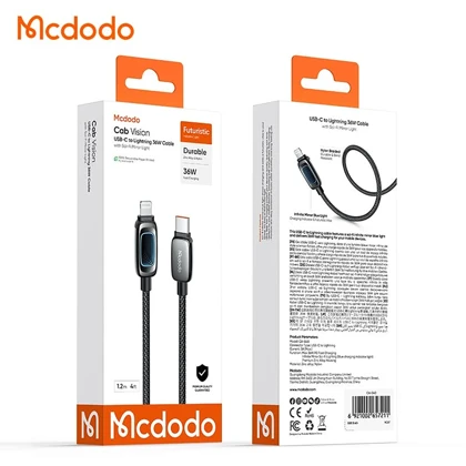 کابل تایپ سی به لایتنینگ مک دودو مدل CA-0400 توان 36 وات 1.2 متر