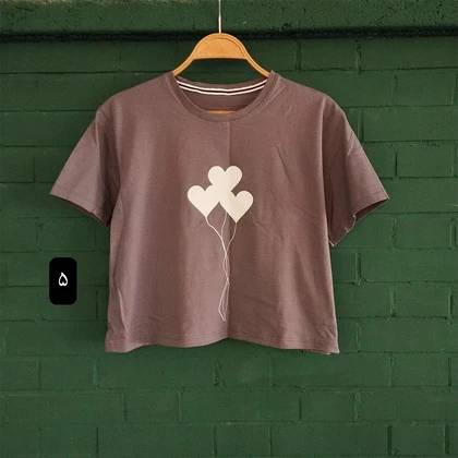 تیشرت کراپ نخ پنبه