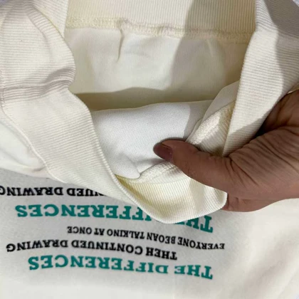 بلوز دورس نوشته روزنامه ای شیری رنگ اورجینال