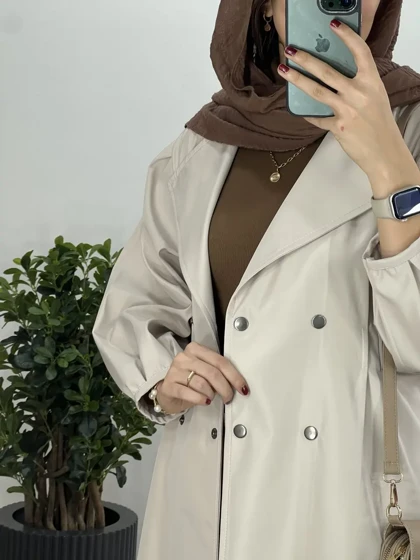 بارانی بلند ضد آب سمن