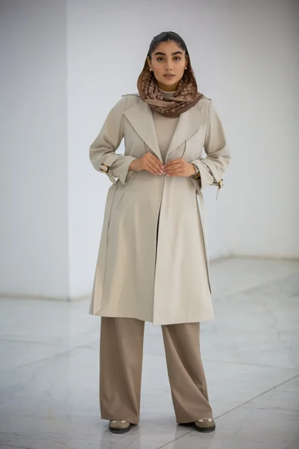 بارانی سانتانا ژیله دار پشت پیلی