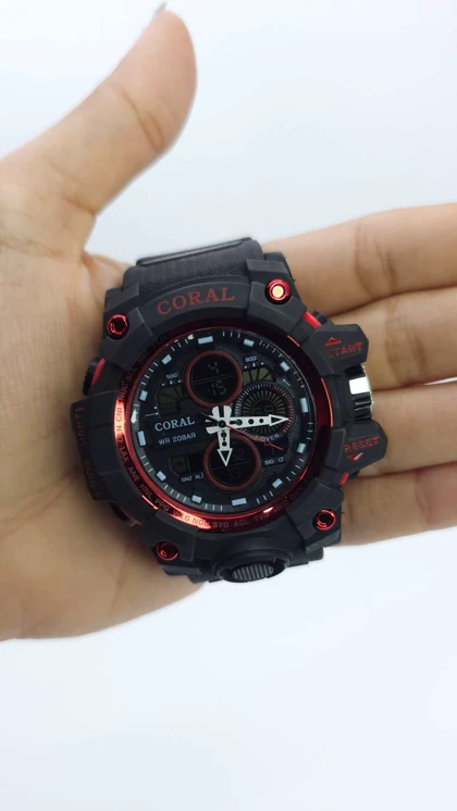 ساعت مچی مردانه کورال Coral CR1042-2 دوزمانه طرح ساعت مچی جی‌شاک
