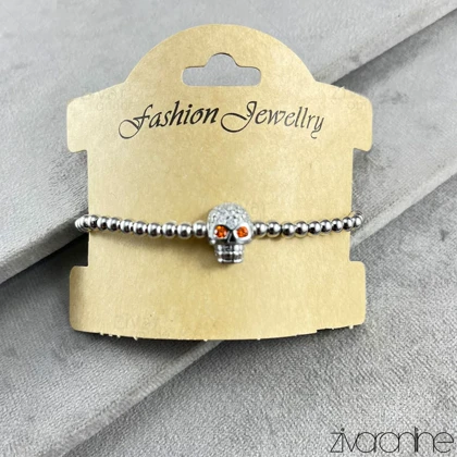 دستبند مدل اسکلت نگین‌دار 40215