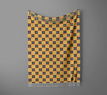شال مبل ریش دار sofa shawl 252