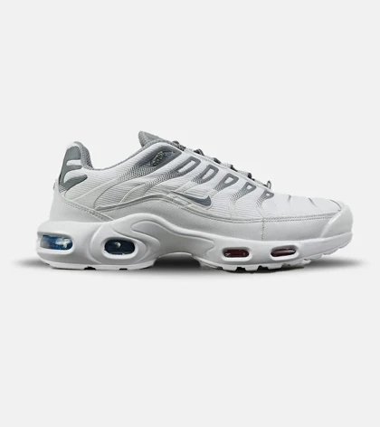 کفش کتانی مردانه و زنانه سفید طوسی NIKE AirMax Plus TN Ultra مدل 7709