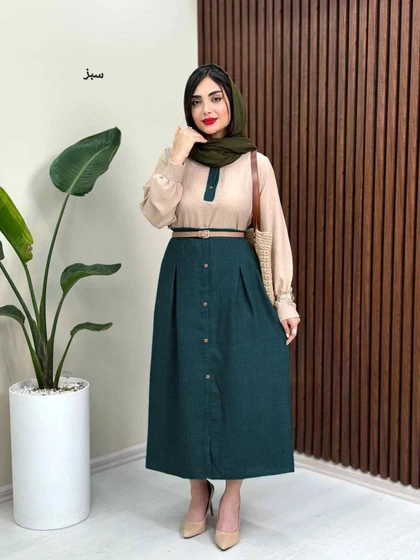 شومیز دامن شانتون کد 39431