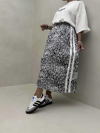 دامن LEOPARD بغل خط
