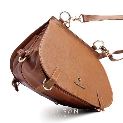 کیف دوشی و دستی زنانه چرم یلسان مدل مارال کد 008-HRM