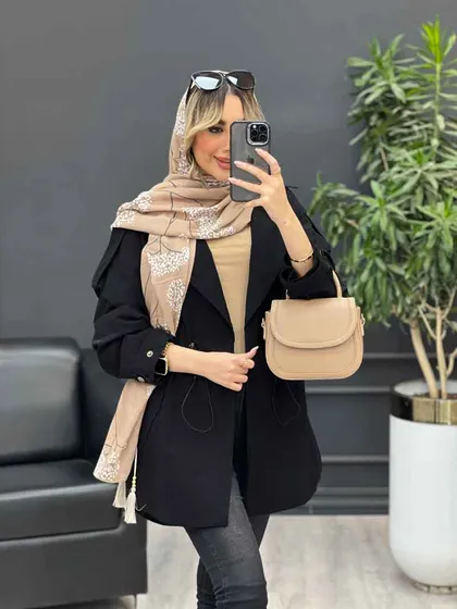 مانتو لینن کمر گت سر شانه پاگن