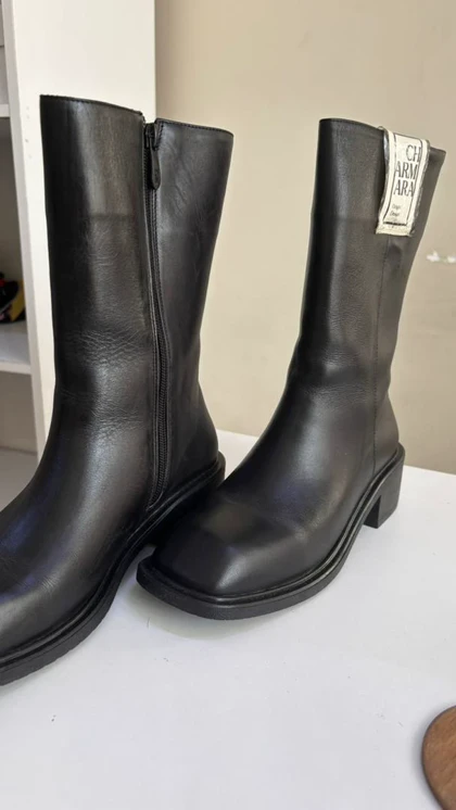 نیم بوت زنانه مشکی مدل Emma -- gb