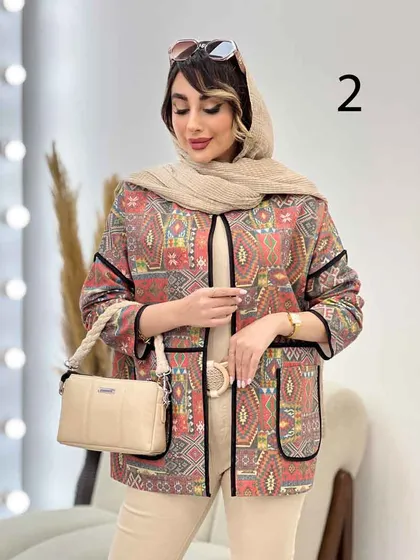 مانتو نوار دوزی برش‌دار