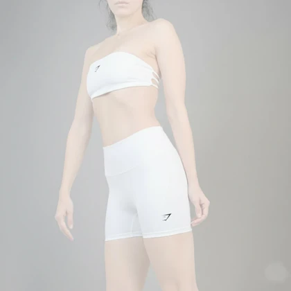 ست دکلته و کشاله بند ورزشی زنانه جیم شارک مدل 4H0898 سفید