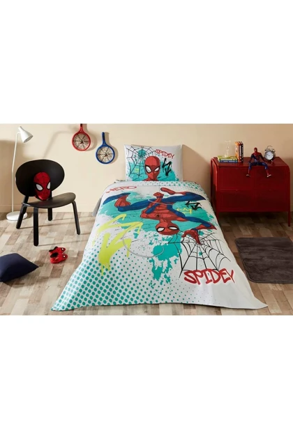سرویس روتختی پیکه یک نفره Özdilek مدل Spiderman Spidey Hero - سبز