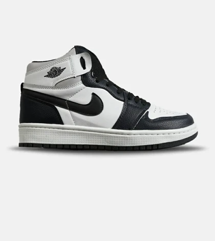 کفش کتانی ساق‌دار مردانه و زنانه سفید سرمه ای NIKE jordan 1 مدل 8113