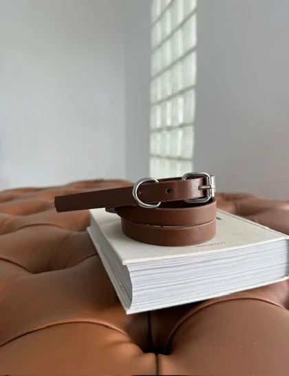 کمربند زنانه ترک وارداتی- سگک نقره ای- در چهار رنگ