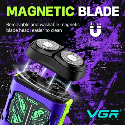 ریش تراش برقی وی جی آر VGR مدل V-344 موتور 8000 دور در دقیقه ضدآب