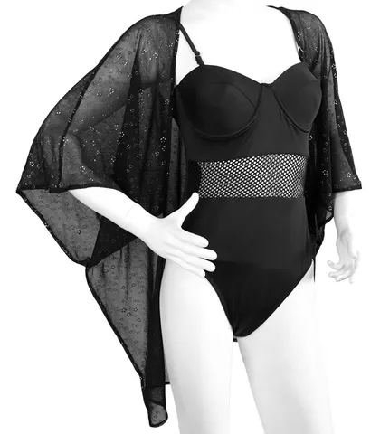 رو مایویی حریر Neev نیو کد Sunset 8501 مشکی Black