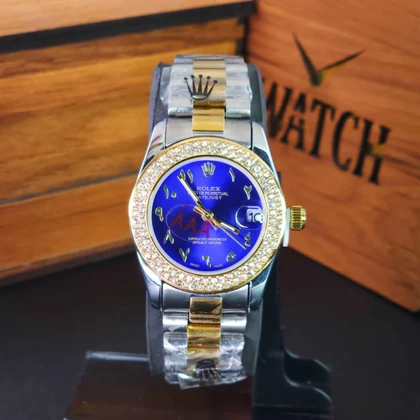 ساعت مچی زنانه رولکس دیت جاست Datejust با موتور کوارتز ژاپن و قفل پروانه ای کد 4