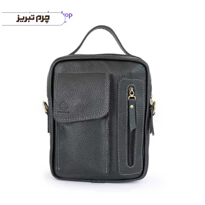 کیف دوشی چرم مدل ساسان BJ20