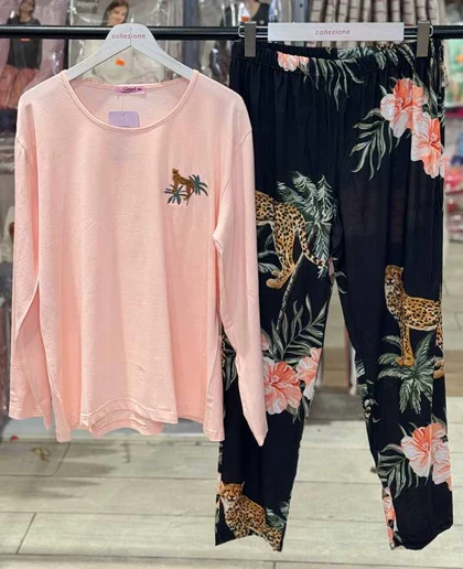 بلوز شلوار سایز بزرگ زنانه سکسن کد 40727