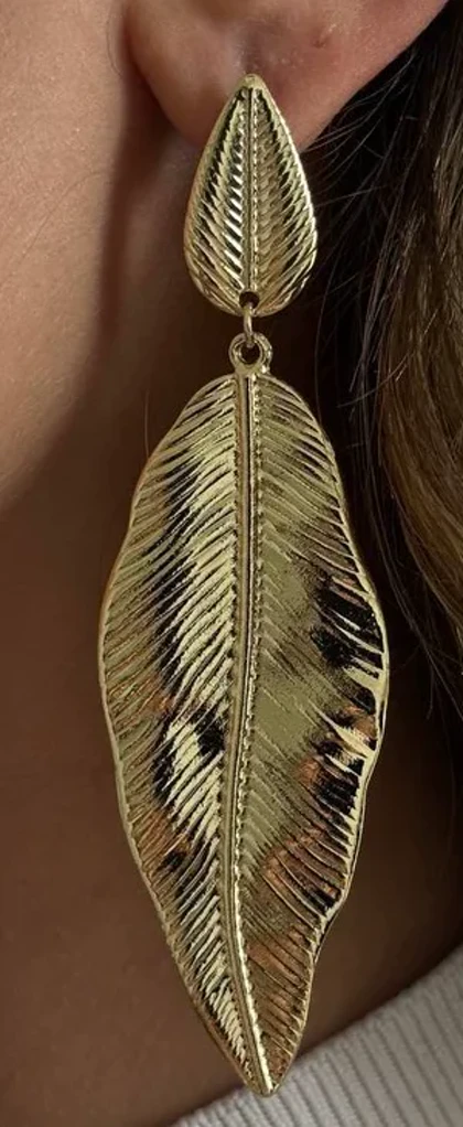 گوشواره دو تکه پر