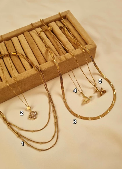 گردنبند استیل رنگ ثابت