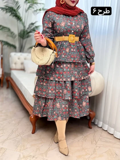 پیراهن ینزی طبقه‌ای 3158