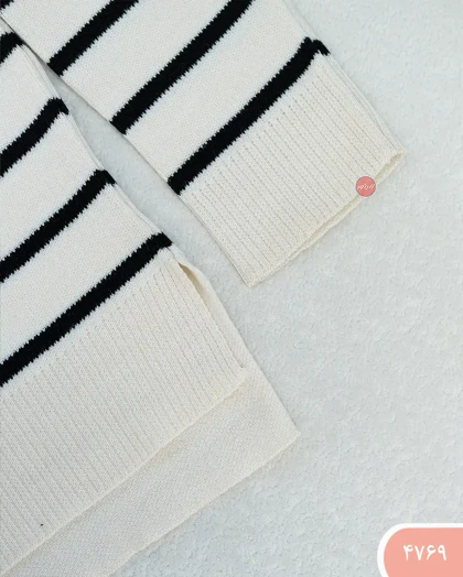 بافت راه راه نیم زیپ 4769