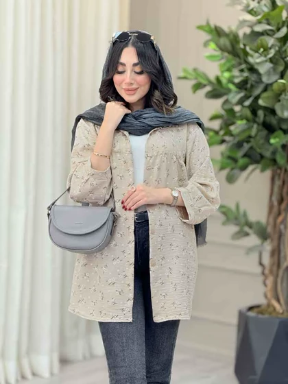 مانتو طرح دار گلنوش