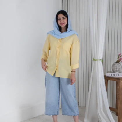شومیز دخترونه تک جیب OAK