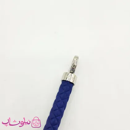 دستبند امگا رابر سرمه ای مردانه کیفیت مستر