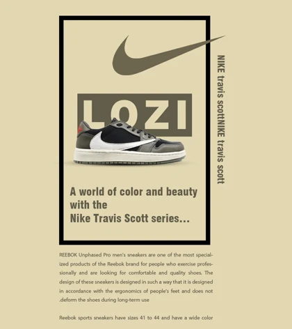 کفش کتانی مردانه مشکی سبز سفید NIKE travis scott