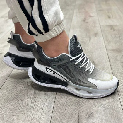 کفش و کتانی مردانه مدل نایک NIKE رنگ مشکی و طوسی