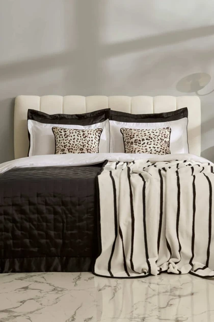 سرویس روتختی دو نفره Karaca Home مدل Feline Winter Set پلی‌استر - مشکی