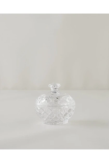 قندان شیشه‌ای English Home مدل Diamond Gleam - شفاف