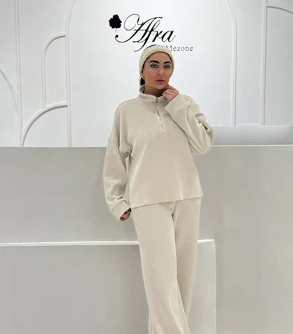 ست مخمل کبریتی نیم زیپ کد 14003884