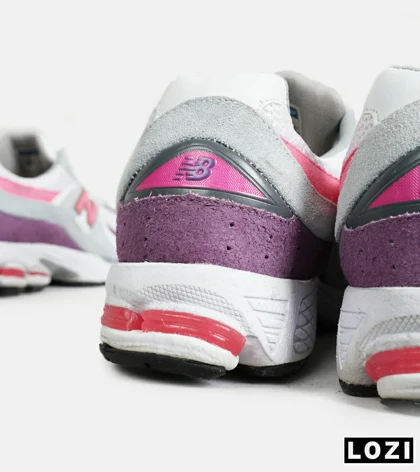 کفش کتانی طوسی سرخابی بنفش NEW BALANCE 2002R