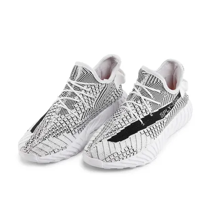 کفش اسپرت مردانه سفید بندی 43686