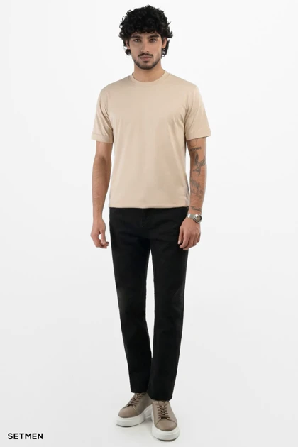 تیشرت یقه گرد آستین کوتاه